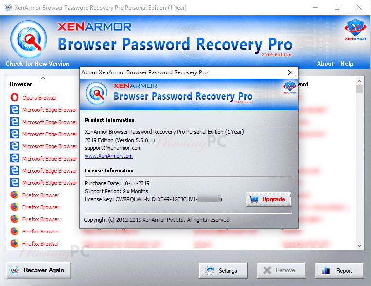 browser password recovery